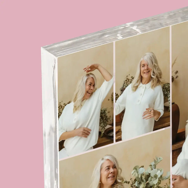 Le Collage Photo: Une Retraite Réussie - Bloc Acrylique