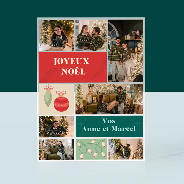 Le Collage Photo: Photos De Noël - Bloc Acrylique