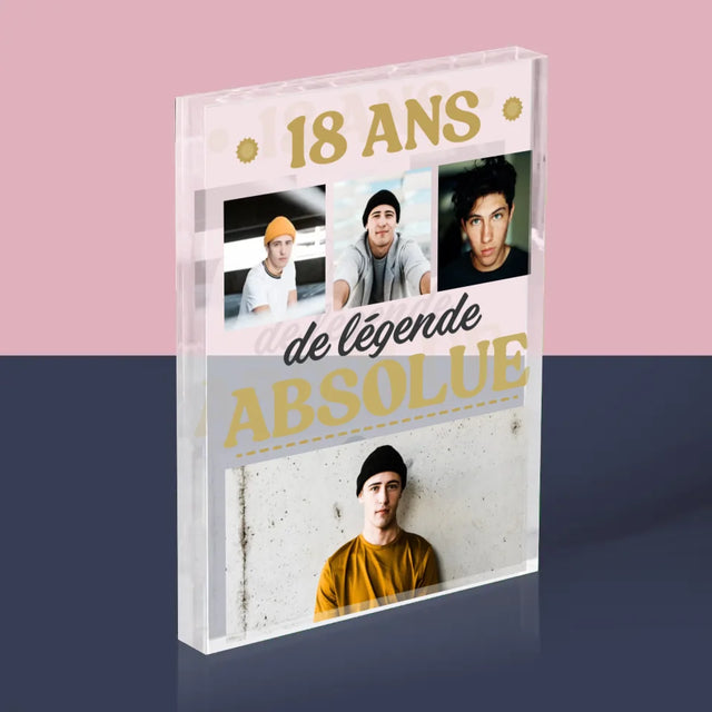 Le Collage Photo: 18 Ans De Légende Absolue - Bloc Acrylique