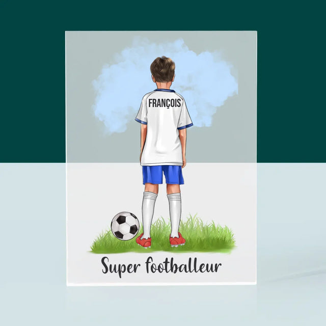 La Création Du Personnage: Super Footballeur - Bloc Acrylique