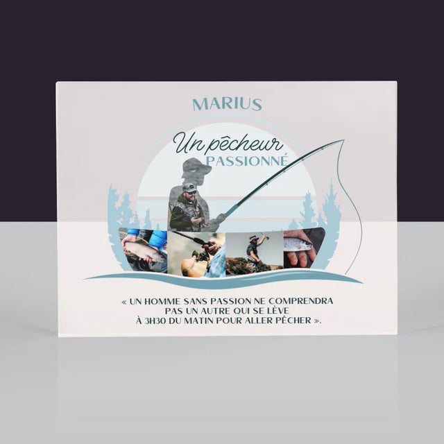 Forme Des Photos: Un Pêcheur Passionné - Bloc Acrylique