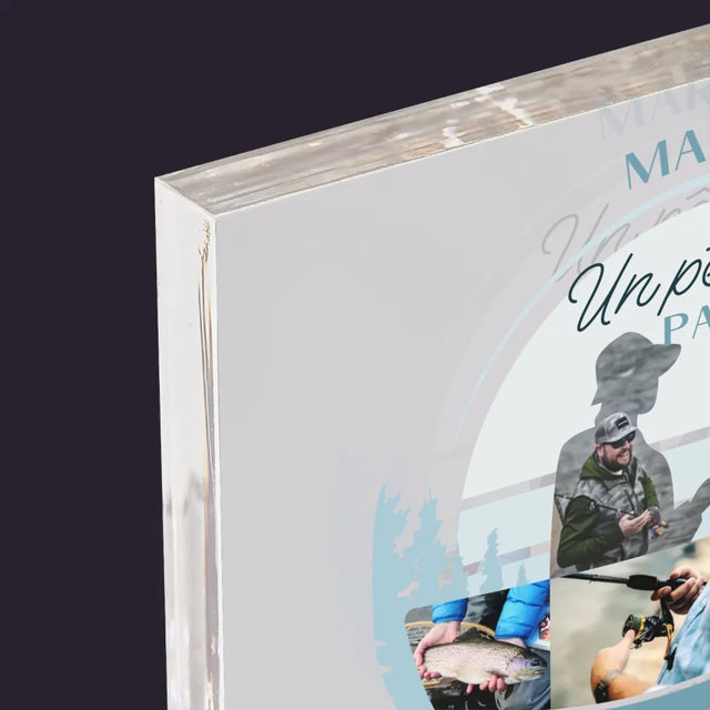 Forme Des Photos: Un Pêcheur Passionné - Bloc Acrylique