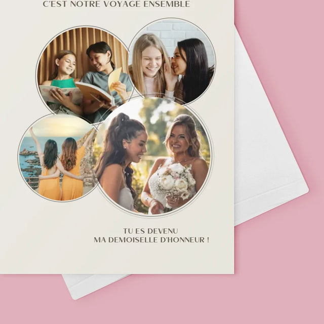 Le Collage Photo: C'Est Notre Voyage Ensemble - Carte De Vœux