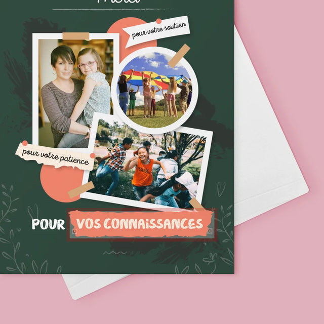 Le Collage Photo: Merci Pour Vos Connaissances - Carte De Vœux