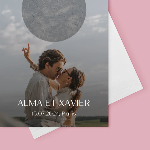 La Carte Des Étoiles: Le Mariage - Carte De Vœux