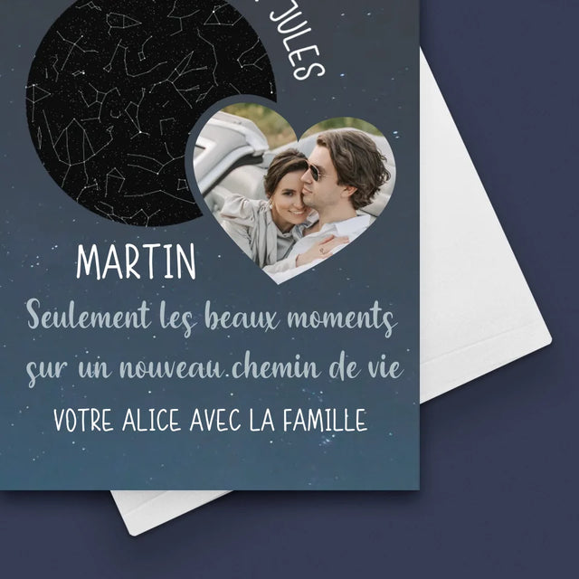 La Carte Des Étoiles: Un Nouveau Mode De Vie Mariage - Carte De Vœux