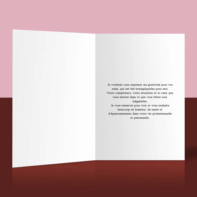 La Photo Et Un Texte: Docteur Merci - Carte De Vœux