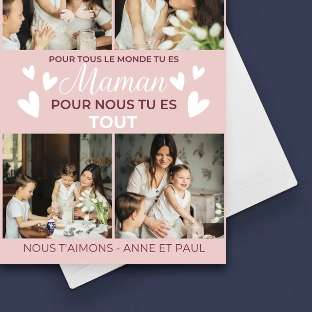 Le Collage Photo: Maman Tu Es Tout - Carte De Vœux