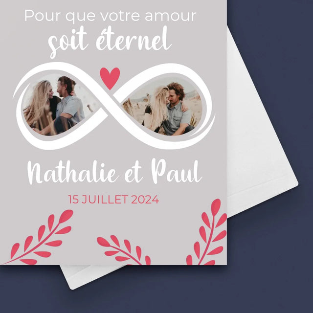 Le Collage Photo: Pour Que Votre Amour Soit Éternel - Carte De Vœux