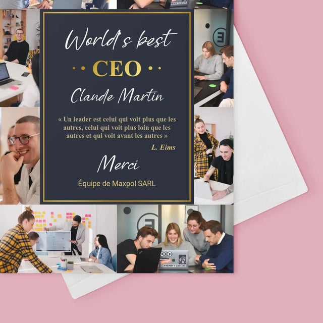 Le Collage Photo: World’S Best Ceo - Carte De Vœux