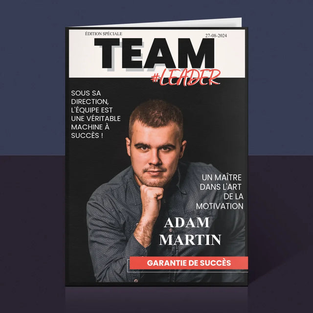 La Couverture De Magazine: Team Leader - Carte De Vœux