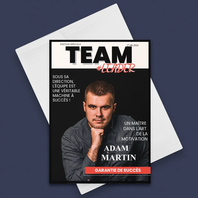 La Couverture De Magazine: Team Leader - Carte De Vœux