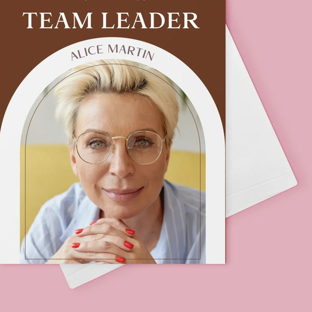 La Photo Et Un Texte: Le Meilleur Team Leader - Carte De Vœux