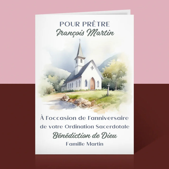 Le Prénom Et Un Texte: Anniversaire De L'Ordination Sacerdotale - Carte De Vœux