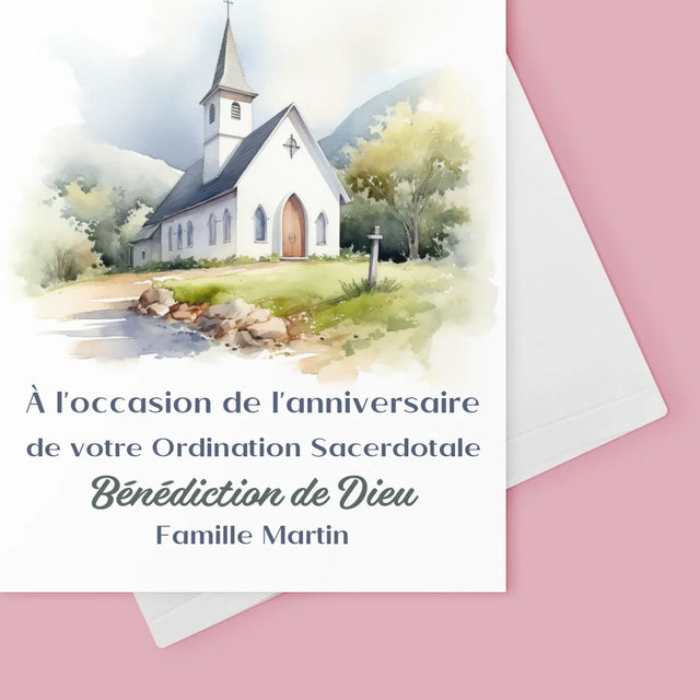 Le Prénom Et Un Texte: Anniversaire De L'Ordination Sacerdotale - Carte De Vœux