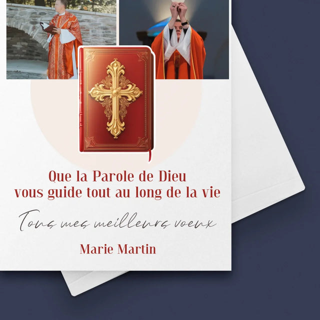 Le Collage Photo: La Parole De Dieu - Carte De Vœux