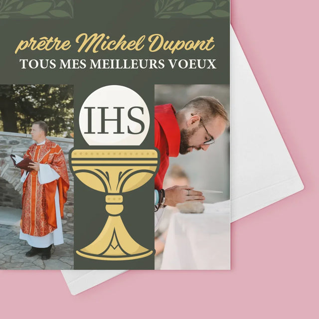 Le Collage Photo: Tous Mes Meilleurs Voeux Croix - Carte De Vœux