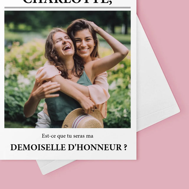 La Photo Et Un Texte: Our Wedding Demoiselle D'Honneur - Carte De Vœux