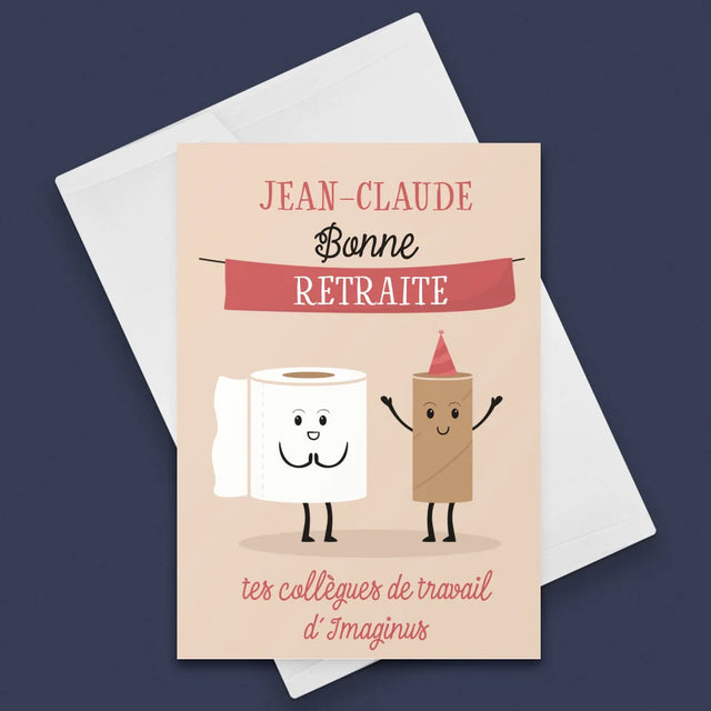 Le Prénom Et Un Texte: Bonne Retraite - Carte De Vœux