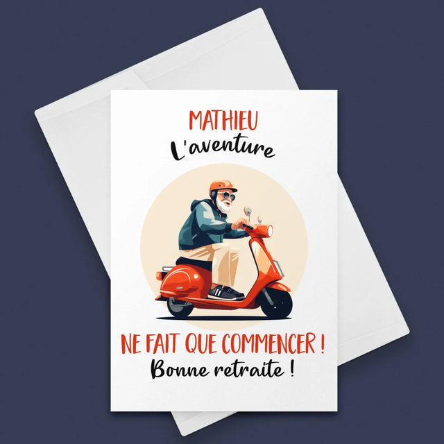 Le Prénom Et Un Texte: L'Aventure Ne Fait Que Commencer - Carte De Vœux