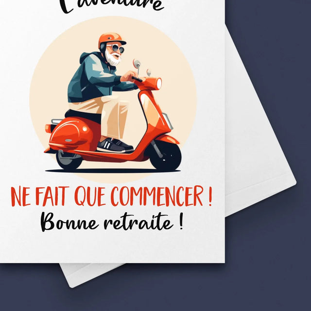 Le Prénom Et Un Texte: L'Aventure Ne Fait Que Commencer - Carte De Vœux