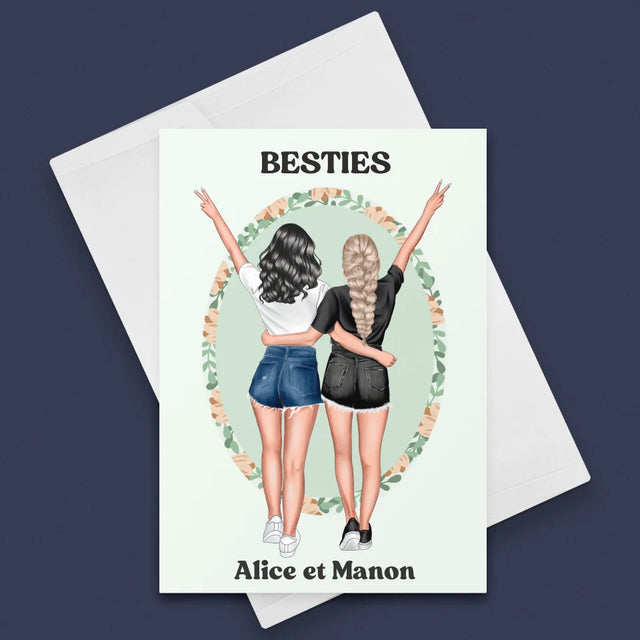 La Création Du Personnage: Best Friends - Carte De Vœux