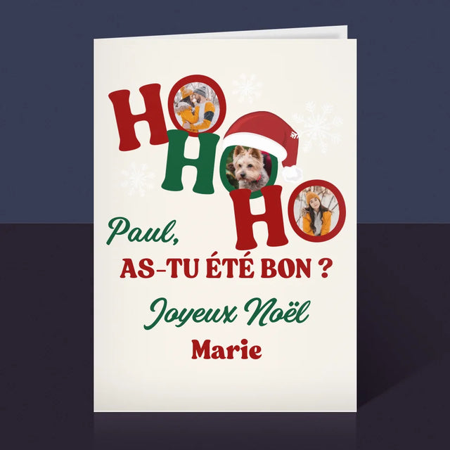 Le Collage Photo: Ho Ho Ho - Carte De Vœux