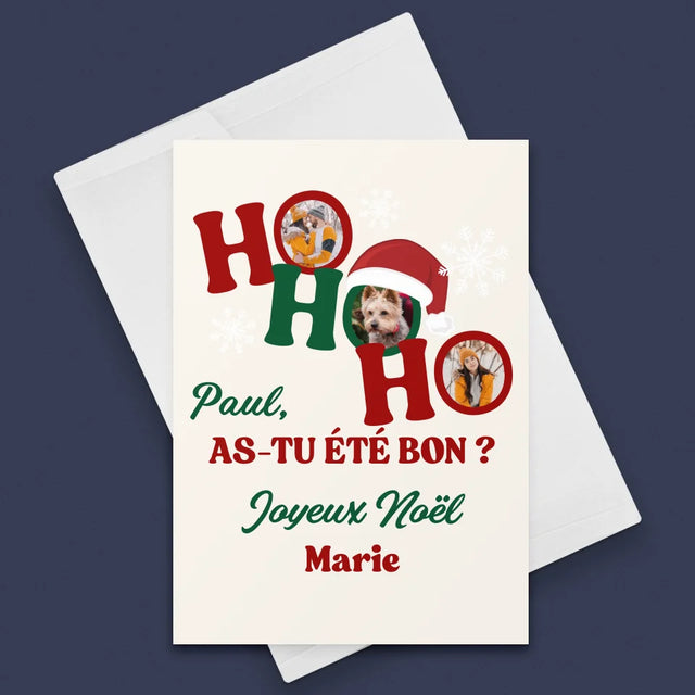 Le Collage Photo: Ho Ho Ho - Carte De Vœux
