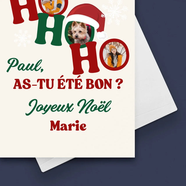 Le Collage Photo: Ho Ho Ho - Carte De Vœux