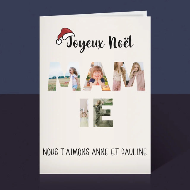 Le Collage Photo : Noël Magique Sapin - Carte De Vœux