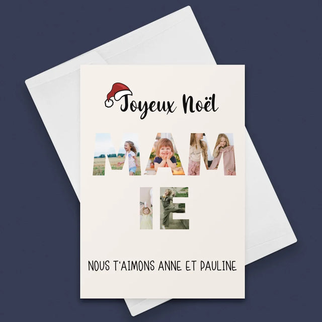 Le Collage Photo : Noël Magique Sapin - Carte De Vœux