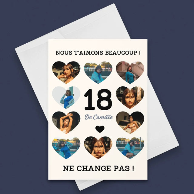 La Création Du Personnage : Le 18E Anniversaire D'Un Ami - Carte De Vœux