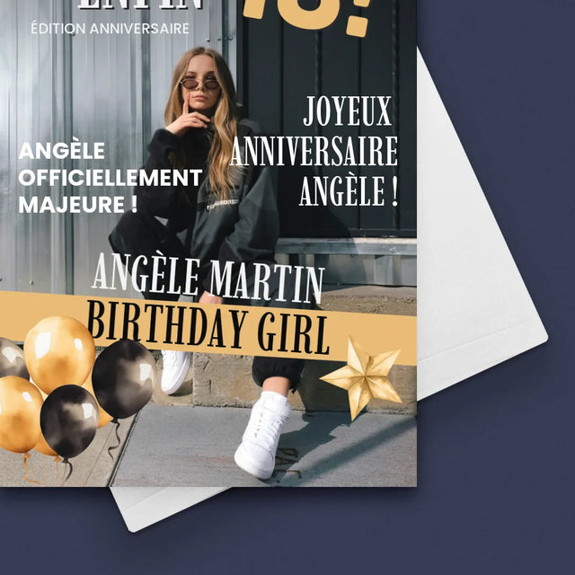 La Création Du Personnage : Amies Dix-Huit Ans - Carte De Vœux