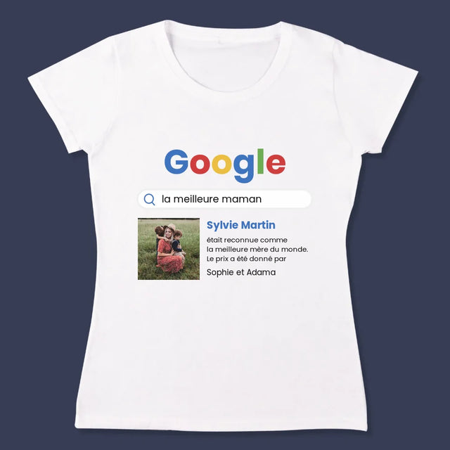 La Photo Et Un Texte: Meilleure Maman, Le Résultat Google - T-Shirt Pour Femmes