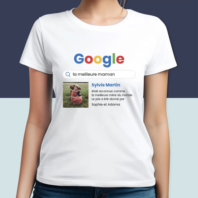 La Photo Et Un Texte: Meilleure Maman, Le Résultat Google - T-Shirt Pour Femmes