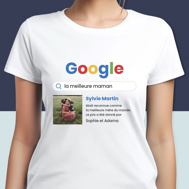 La Photo Et Un Texte: Meilleure Maman, Le Résultat Google - T-Shirt Pour Femmes