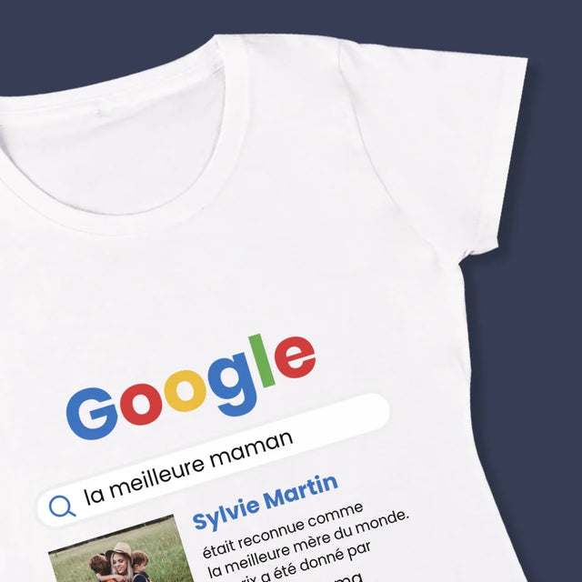 La Photo Et Un Texte: Meilleure Maman, Le Résultat Google - T-Shirt Pour Femmes