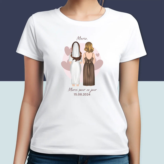 La Création Du Personnage: Demoiselle D'Honneur - T-Shirt Pour Femmes