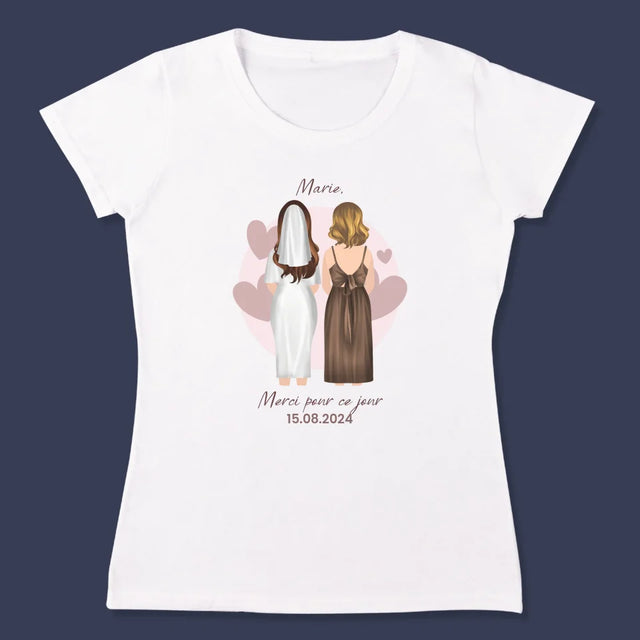 La Création Du Personnage: Demoiselle D'Honneur - T-Shirt Pour Femmes