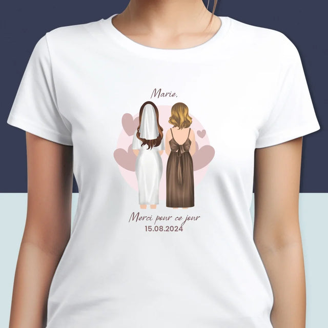 La Création Du Personnage: Demoiselle D'Honneur - T-Shirt Pour Femmes