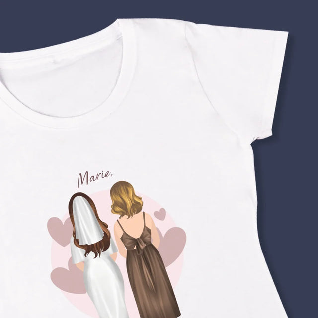 La Création Du Personnage: Demoiselle D'Honneur - T-Shirt Pour Femmes