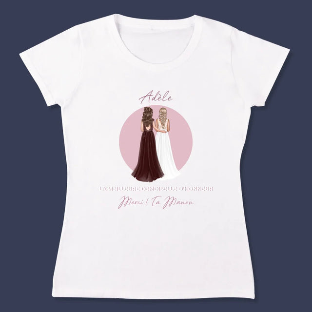 La Création Du Personnage: La Meilleure Demoiselle D'Honneur - T-Shirt Pour Femmes