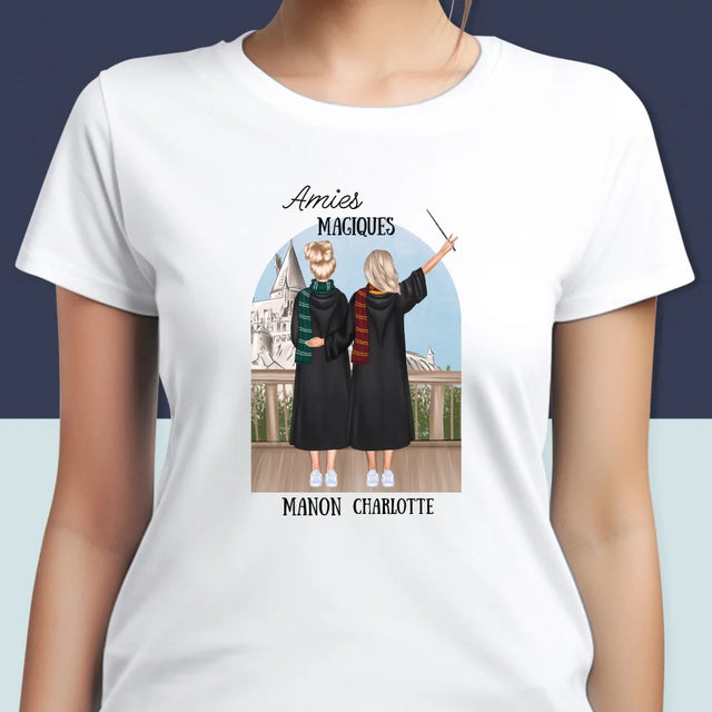 La Création Du Personnage: Amies Magiques - T-Shirt Pour Femmes