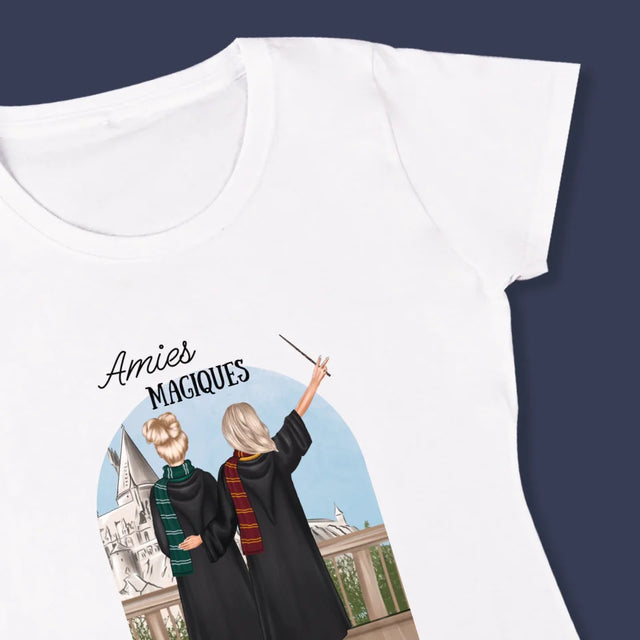 La Création Du Personnage: Amies Magiques - T-Shirt Pour Femmes