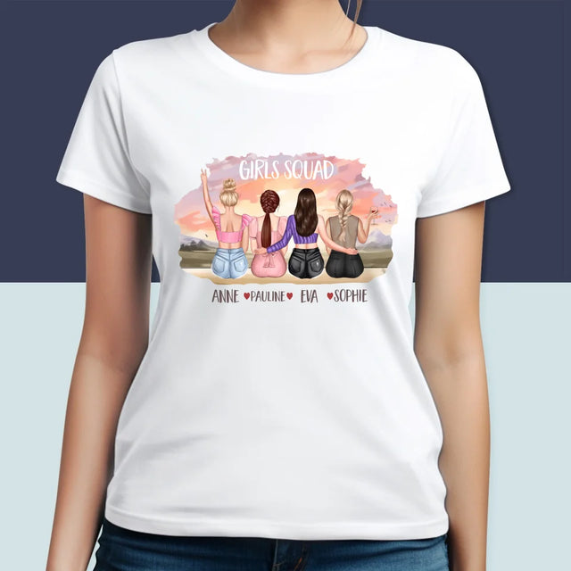 La Création Du Personnage: Girls Squad - T-Shirt Pour Femmes