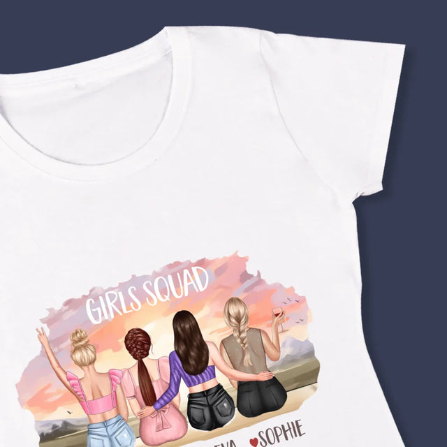 La Création Du Personnage: Girls Squad - T-Shirt Pour Femmes