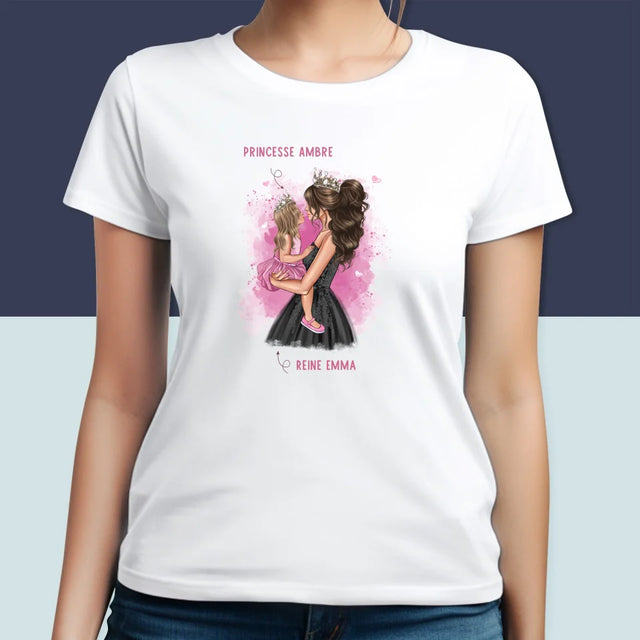 La Création Du Personnage: La Princesse De Maman - T-Shirt Pour Femmes