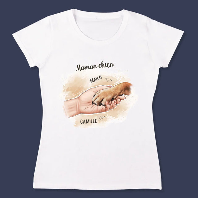 La Création Du Personnage: Maman Chien - T-Shirt Pour Femmes