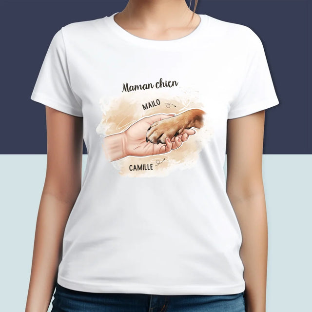 La Création Du Personnage: Maman Chien - T-Shirt Pour Femmes