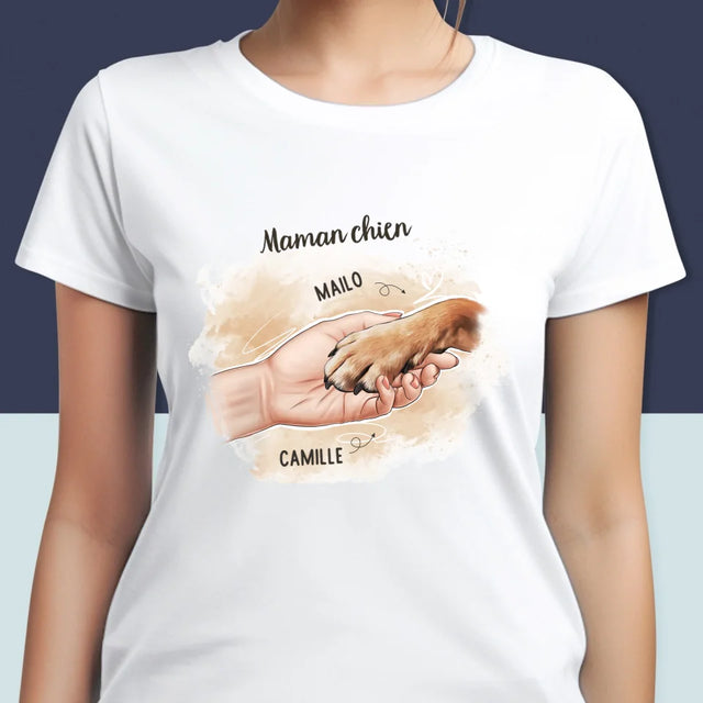 La Création Du Personnage: Maman Chien - T-Shirt Pour Femmes